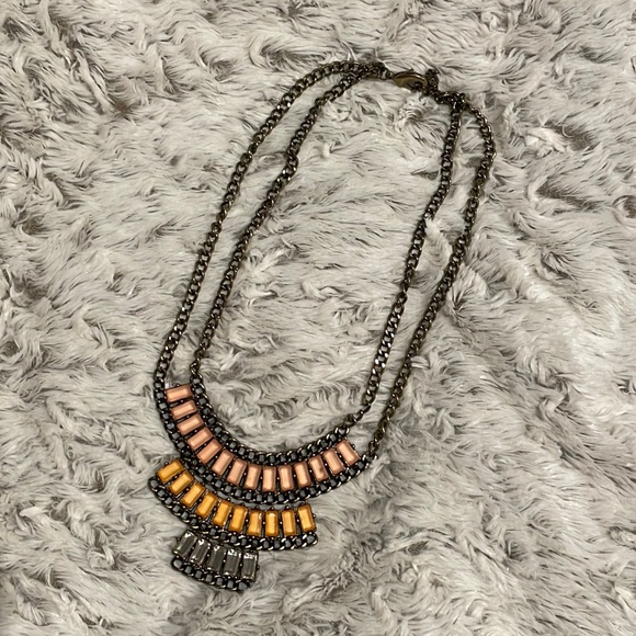 Formal Pharoah Colorful Bib Necklace - Baublebar - Picture 4 of 6